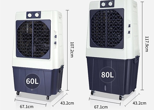55m2 क्षेत्र के लिए 220V RoHS बाष्पीकरणीय रिमोट कंट्रोल एयर कंडीशनर
